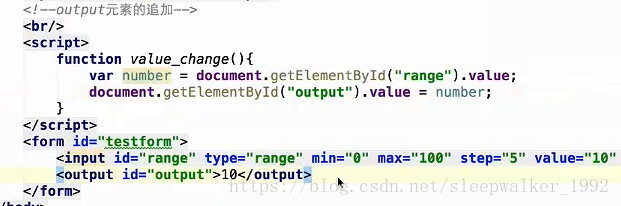 HTML5 改良的 input 元素的种类