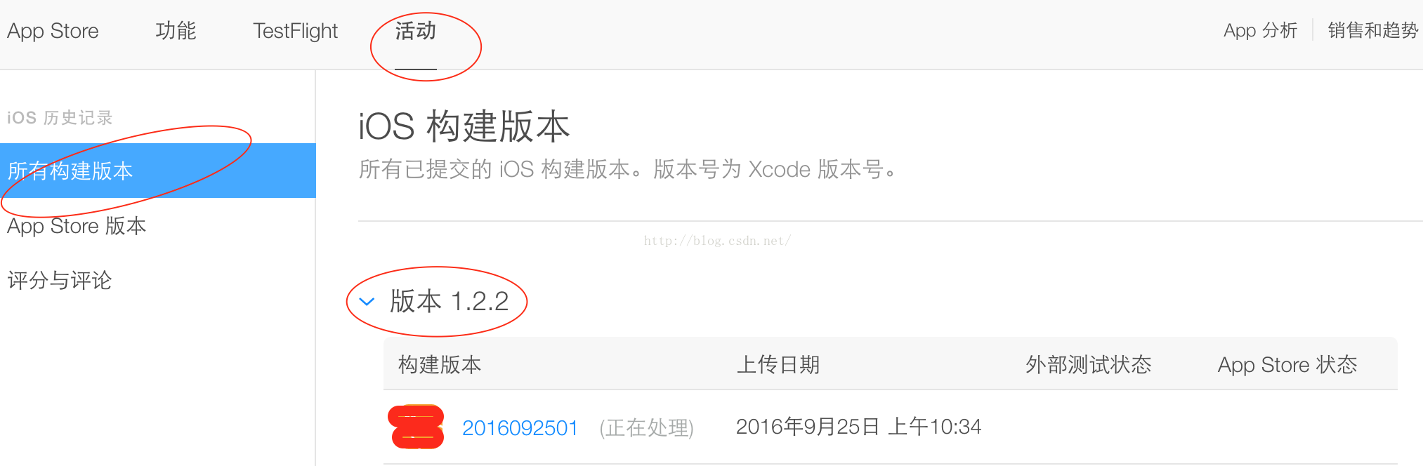 Xcode8提交APP以后，在iTunes connect构建版本中不显示